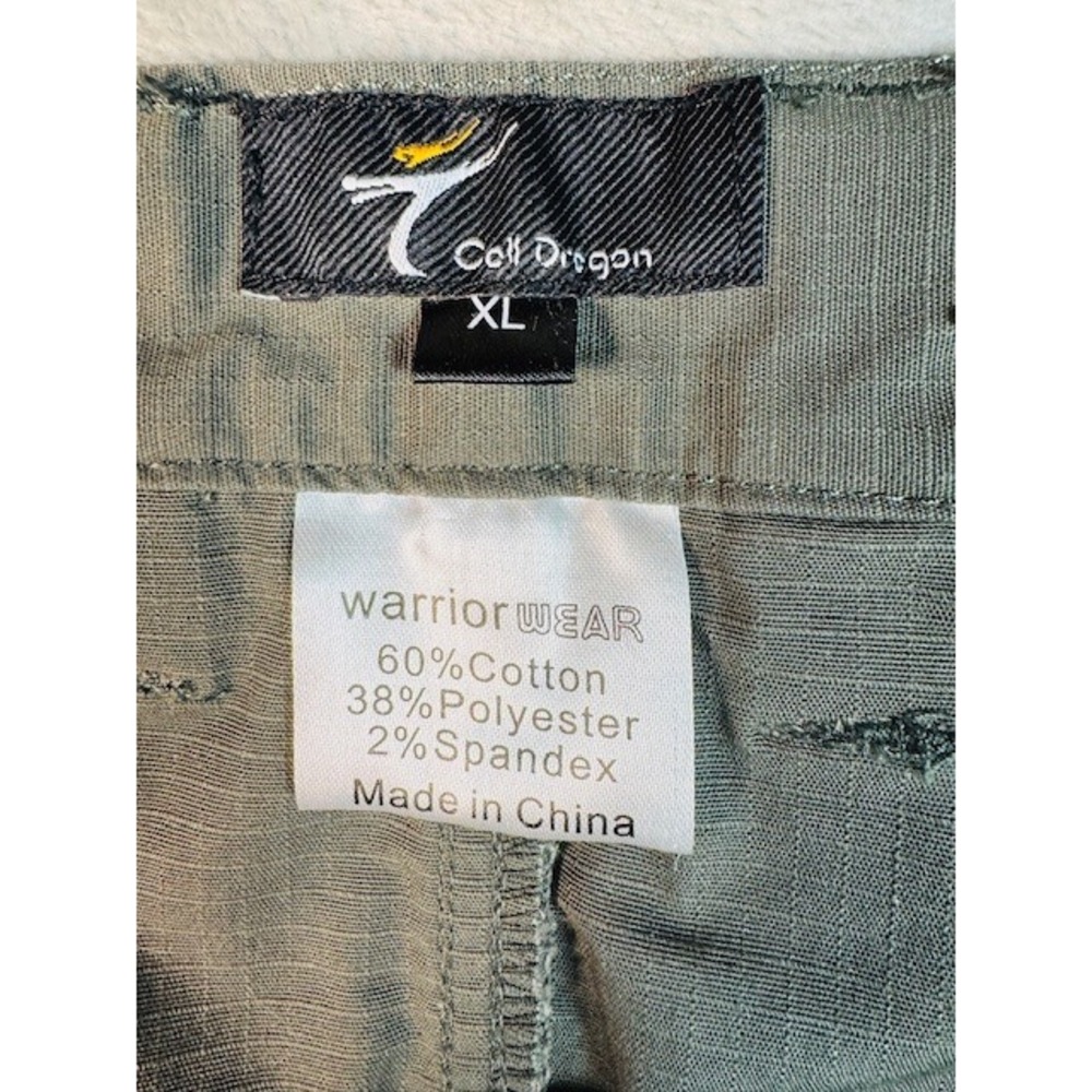 Cell Dragon Pants M XL WarriorWear Olive Green Ripstop Tactical Utility Pockets‎ - Picture 5 of 10